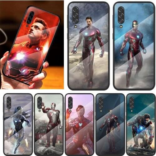 Fighting Iron Man Marvel For Samsung Note 20 10 9 8 Ultra Lite Plus 5G A70 A50 A40 A30 A20 A10 Tempered Glass Phone Case
