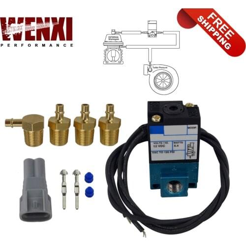ECU 3 Port Electronic Boost Control Solenoid Valve 35A-ACA-DDBA-1BA With Brass Silencer