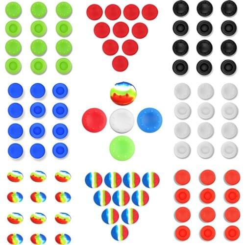 10Pcs Silicone Thumbstick Cap Covers for Microsoft Xbox One, Xbox 360, Sony PS4 Analog Controller Thumb Keys Gaming Accessories