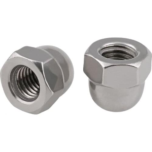 Acorn Cap Dome Nuts 316 A4 Stainless Steel Hexagon Hex Nut M4 M5 M6 M8 M10 M12