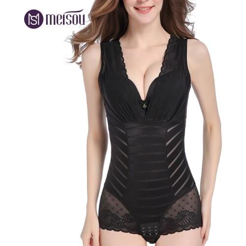 Meisou Women Sexy Corset Postpartum Thin Waist Slimming Bodysuit High Quality Shapewear Underwear Body Shapers Corsets