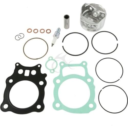 Piston Rings Gasket Kit Spark Plug For Honda Rancher 350 TRX350FM TRX350TM 00-06