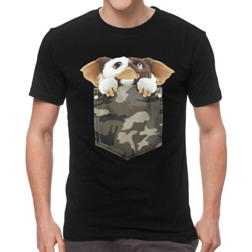 Gremlins T Shirt Mens Cotton Print T-shirt Graphic Tshirt Short Sleeve Funny Horror Sci Fi Gizmo 80s Movie Mogwai Monster Tee