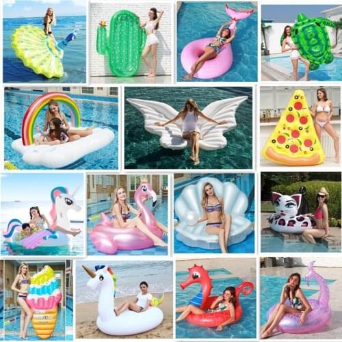 Inflatable Swimming Ring Floating Ring Pool Adult Children Water Exclusive Party Swimming Ring Party Toys