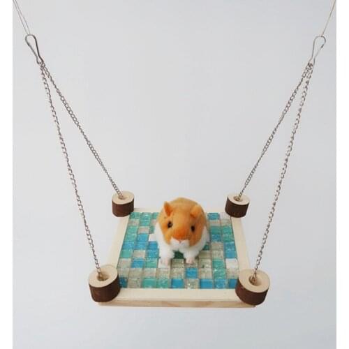 Cooling Hamster Hammock Toys Platform Stand Rack Squirrel Cage Summer Cool Plate Toys