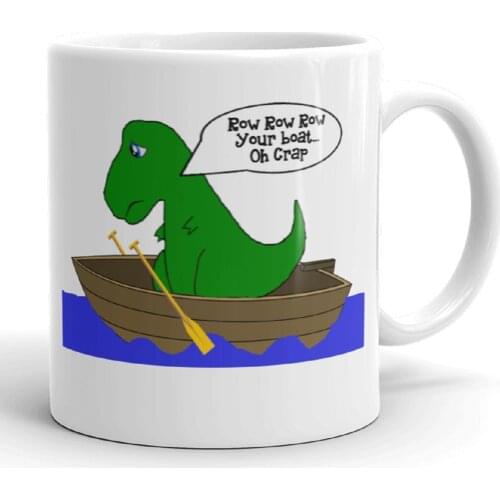 Funny Humor T Rex Dinosaur Novelty Pun Coffee Tea Mug 11 ounce