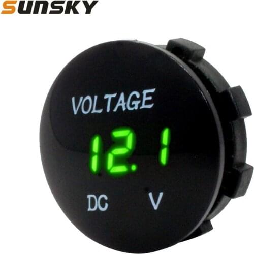 Led voltage meter Waterproof LED Voltage Meter Digital Display Voltmeter Universal Mini Car Digital Voltmeter DC 12-24V