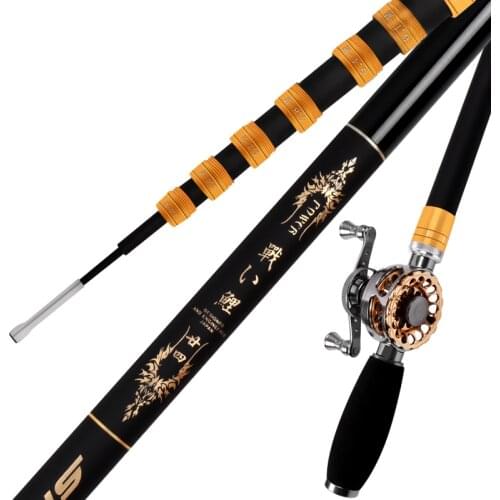 Hollow Rod 4.5m 5.4m 6.3m 7.2m Fishing Pole Short Sections 28 Tone Spinning Olta Carbon Fiber Ultralight Hard Stream Peche Pesca