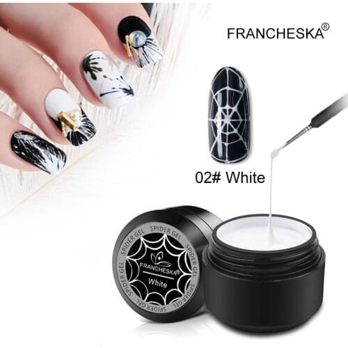 GEl Nail Polish UV LED Art Mirineer 8ml Silver Gold White Black Spider Gel Nail Design Drawing Painted Glue Nail Polish Spide