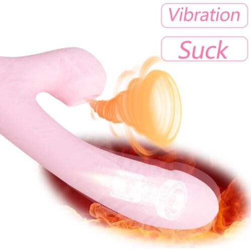 Clitoris Sucking Vibrator G-spot Massage Heating Tongue Licking Vagina Massage Nipples Magic Wand Masturbation Female Adult Toys