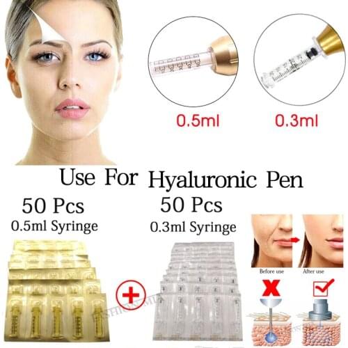 0.3 ml Hyaluron Pen Ampoule Head Needle Mesotherapy Atomizer Gun Lip Lifting Wrinkle Removal Water Syringe Meso gun Accessories