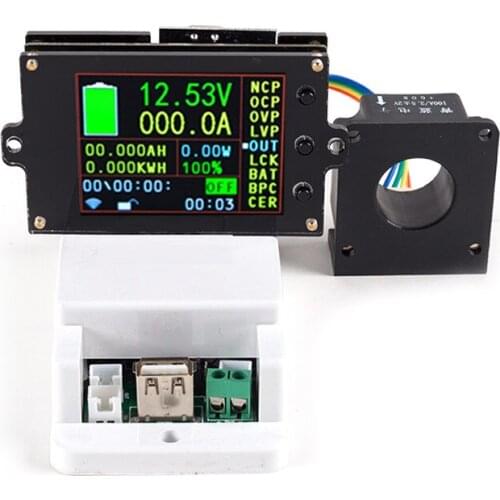 2.4 Inch LCD Display DC 500V Wireless Voltmeter Ammeter Voltage Power Capacity Tester Display Module Tester Modules Dropshipping