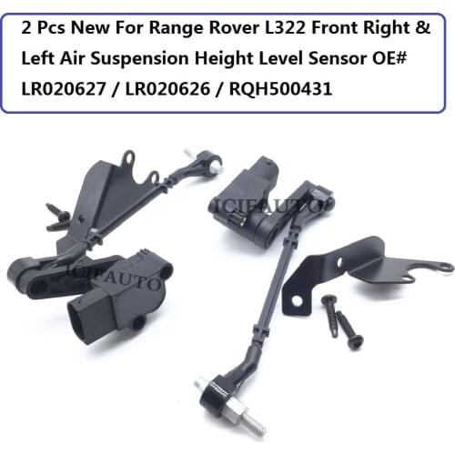 2 Pcs New For Range Rover L322 Front Right & Left Air Suspension Height Level Sensor OE# LR020627 / LR020626 / RQH500431