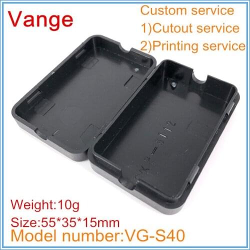 40pcs/lot extruded mould junction box 55*35*15mm ABS plastic material case enclosure diy for transformer PCB device