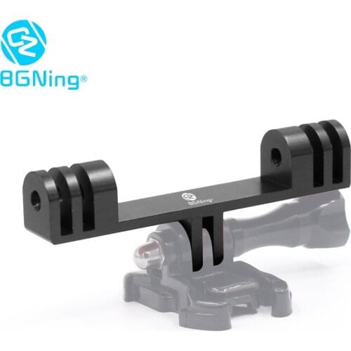 BGNing Dual Connector Bracket for Insta360 one R LED Light Mount Holder for Gopro Hero 9 8 7 6 5 yi SJcam Action Video Cameras