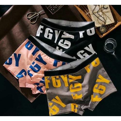 Brand 2021 Mens Underwear Boxer Shorts Male Students Sexy Trendy Style Large Size Teen Boxer Shorts Bump Large Size