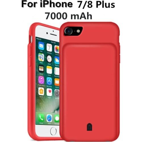 Power Case For iPhone 7 Plus Power Bank Battery Case For iPhone 8 Plus External Charger Battery Cover 7000mAh Charging Cases