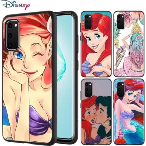 Ariel Mermaid princess For Samsung Galaxy A01 A11 A12 A21 A21S A31 A41 A42 A51 A71 A32 A52 A72 A02S Soft Phone Case