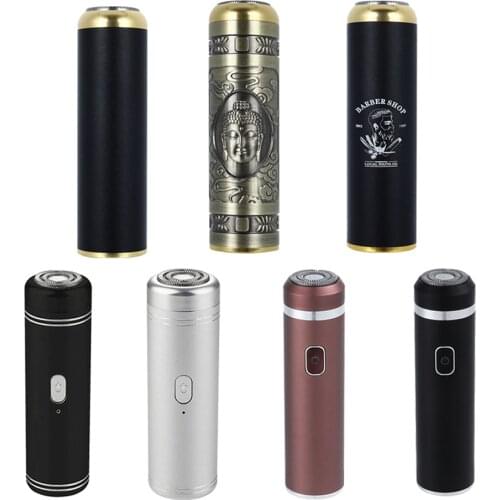 Electric Shavers Professional Beard Trimmer For Men Android Interface Power With Cleaning Brush Mini Portable Shaver Razor