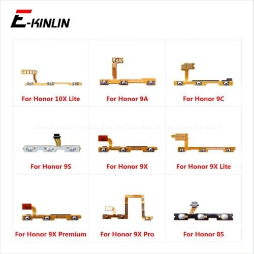 Switch Power ON OFF Button Flex Cable Ribbon For HuaWei Honor X10 9C 9X Premium Pro 8S Mute Silence Volume Key Repair Part