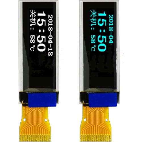 Maithoga 0.91 inch 14PIN SPI White/Blue OLED Screen SSD1306 Drive IC 128*32 (Short Side Pin)