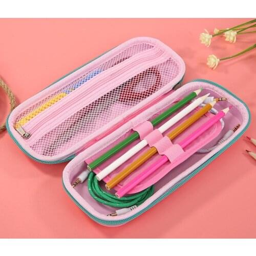 Cute Cartoon Pencil Cases Environmentally Friendly Thickened PU Leather School Zipper Large Capacity Cosmetic Bags Stationery