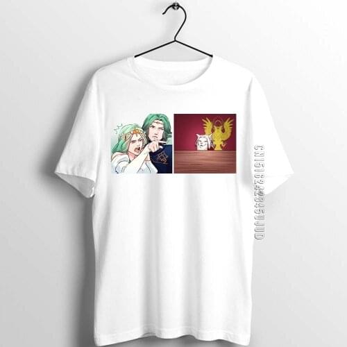 Unix T Shirt Men Guys Fire Emblem Three Houses Meme of The Year Yelling At A Cat Printed Art Artwork Tee