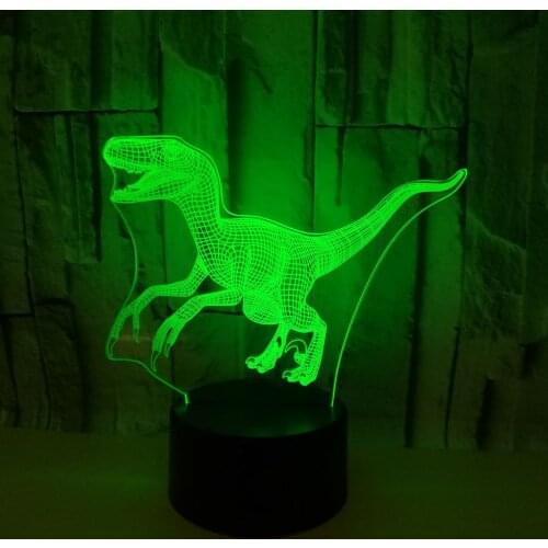 New Dinosaur 3d Lamp With Led Visual Gift Decoration Atmosphere 3d Small Table Lamp Christmas decorative lights