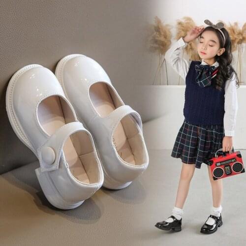 Girls' Princess Shoes New Fashion Soft Sole Dance Shoes Childrens Black Shoes Performance Shoes