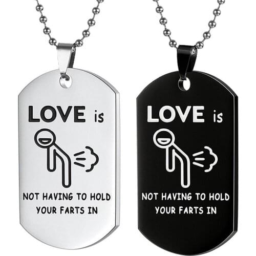 Engraved Funny Letters Keychain Couples Jewelry Girlfriend Boyfriend Gift Valentines Day Present