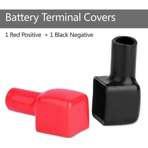 Pair of Battery Terminal Covers Red & Black Positive and Negative 192681 192682