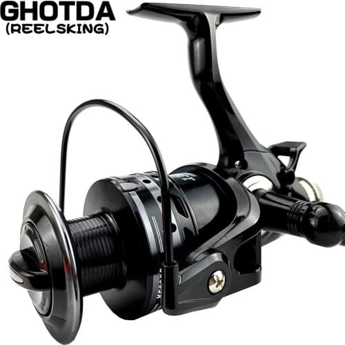 Dual Brake Bait Casting Carp Fishing Reel for Sea Fishing Casting Fishing Reel for Carp Sea Reel Front Read Drag Fishing Coil