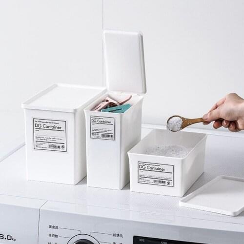 Washing Beads Washing Powder Replacement Box Small Storage Finishing Box Washing Powder Storage Box Portable Large Plastic