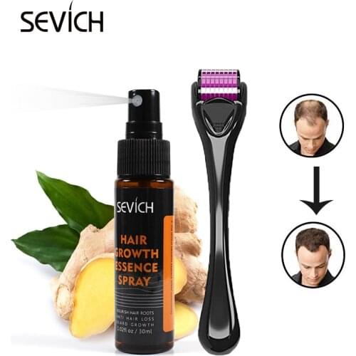 Sevich Hot 30ml Hair Growth Spray for Hair Loss Men Beard Growth Essence Spray Maintenance Beard Growth Kit Moustache Care