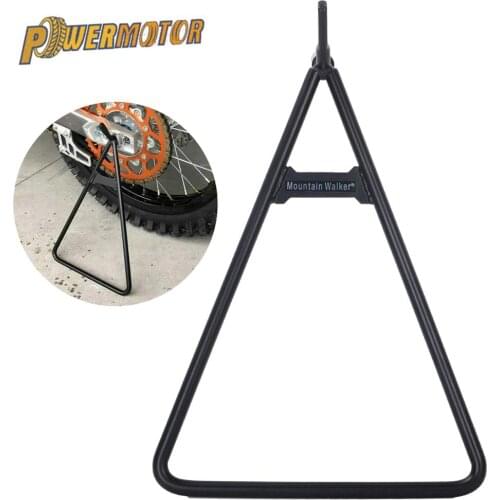 Universal Motorcycle Triangle Axle Stand Steel Triangle Side Stand For Honda Yamaha Suzuki Kawasaki Dirt Bike Support