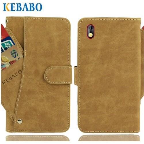 Vintage Leather Wallet BQ BQ-5209L Strike LTE Case 5.2" Flip Luxury 3 Front Card Slots Cover Magnet Stand Phone Protective Bags
