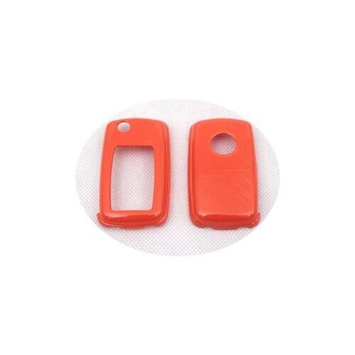 Hard Plastic Keyless Remote Key Protection Case Cover (Gloss Orange) For VW Volkswagen MK4 / MK5