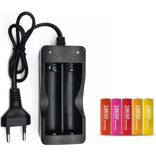 18650 Charger Dual Charge 3.7v Dual-Slot Charger Flashlight Charger Eu Regulations European Regulations Free Shipping