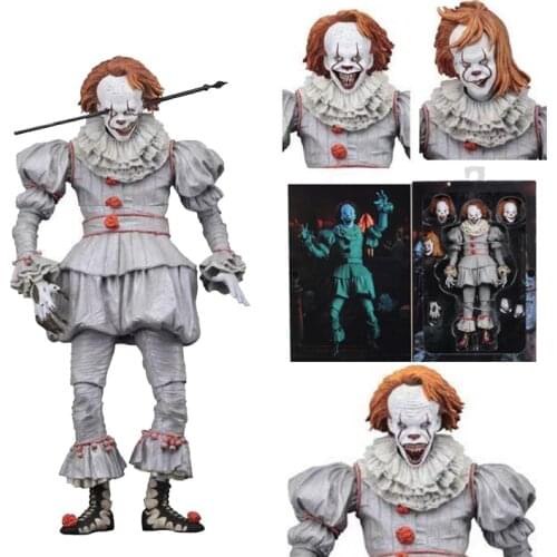 3 Type NECA Stephen Kings It Pennywise Horror PVC Action Figure Toy Doll Halloween Gift