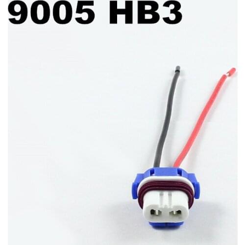 30pcs 9006 hb4 adapter wiring harness socket extension cable Ceramic 9005 9006 HB4 LED socket bulb pigtail connector error free