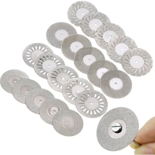 5Pcs Dental Ultra-thin Double Sided Sand Porcelain Diamond Disc Dental Cutting Polishing Disc Oral Care Dentistry Polishing Tool