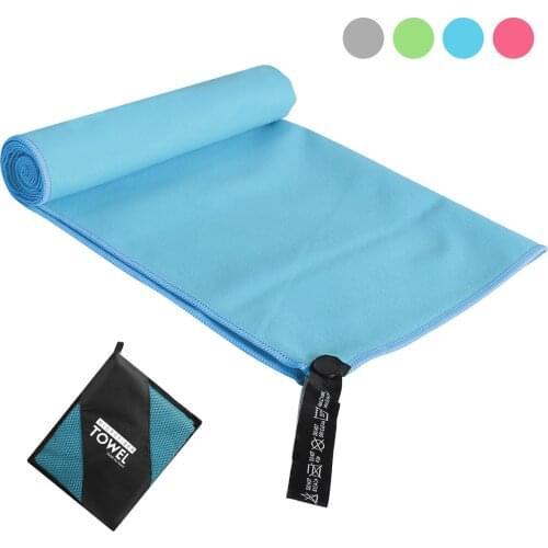 152x76cm High Quality Microfiber Towel Quick Dry Absorbent Towel With Carry Bag For Outdoor Sports Travel Camping Fitness Beach