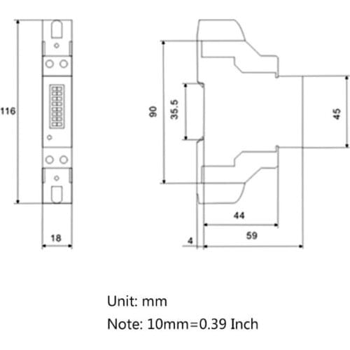 LCD Digital Single Phase Din Rail Electricity Power Consumption Energy Meter kWh 62KC