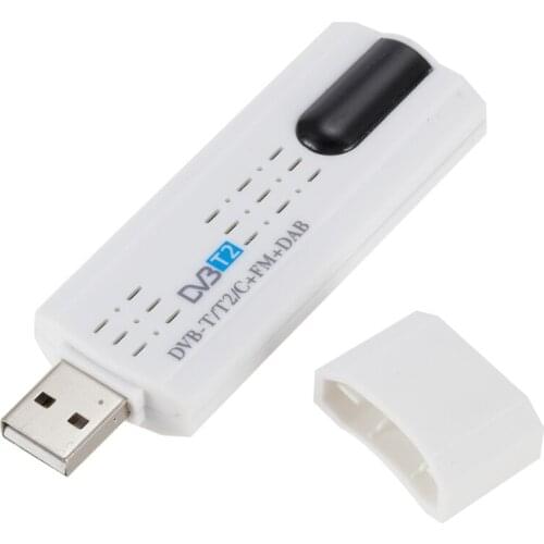 Digital satellite DVB t2 USB TV Stick Tuner with antenna Remote HD USB TV Receiver DVB-T2/DVB-T/DVB-C/FM/DAB USB TV Stick For PC