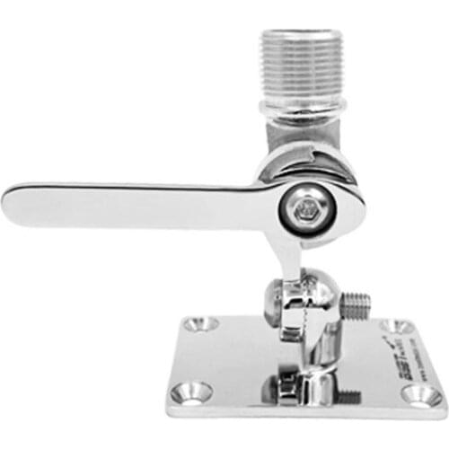 Marine Boat 316 Marine Radio VHF Antenna Dual Axis Ratchet Adjustable Base Mount for Boats yacht Accessories 7701