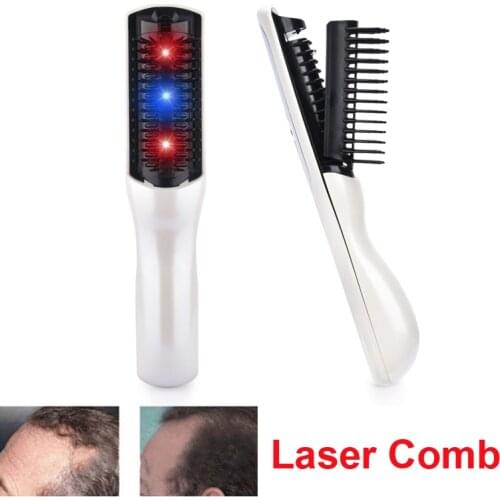 Electric Infrared Laser Hair Growth Comb Anti Hair Loss Hair Regrowth Care Treatment Styling Brush Head Massager Therapy Device
