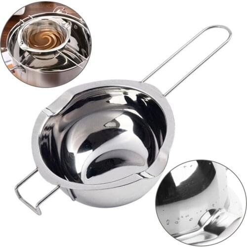 Long Handle Wax Melting Stainless Steel Pot DIY Scented Candle Soap Chocolate Butter Handmade Soap Tool Non-stick Easy Cleaning