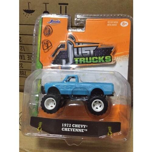 Ja da 1:64 1972 Chevy Cheyenne blue alloy toy car toys for children diecast model car Birthday gift