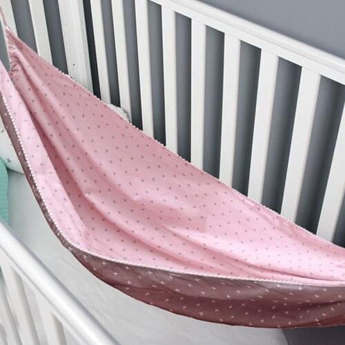 INS Portable Baby Hammock Newborn Kid Sleeping Bed Safe Outdoor Detachable Infant Cot Crib Swing Elastic Hammock Adjustable Net