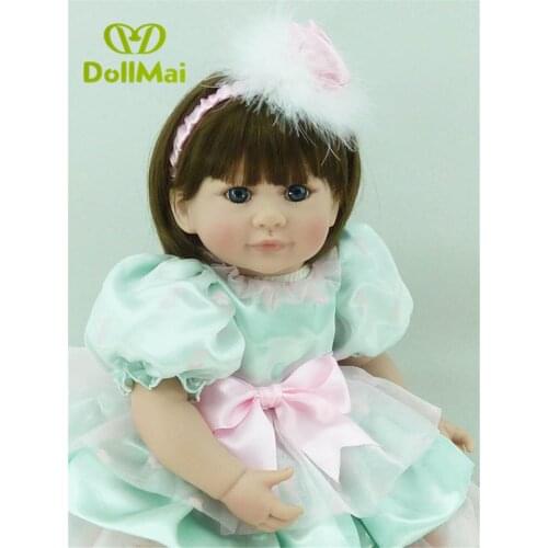 50cm newborn baby silicone reborn dolls bebe princess reborn toddler girl dolls for children gift play house toy dolls